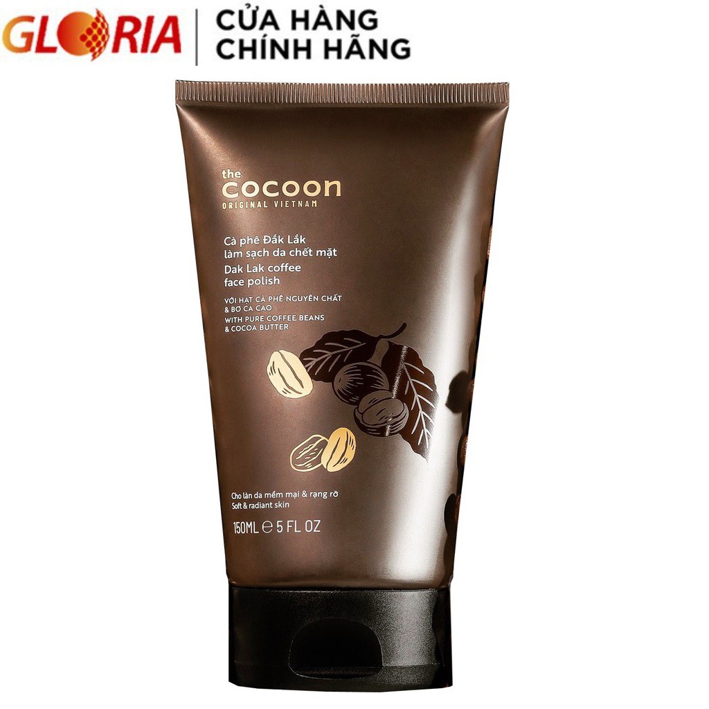 Cà Phê Đắk Lắk Làm Sạch Da Chết Mặt Cocoon 150ml