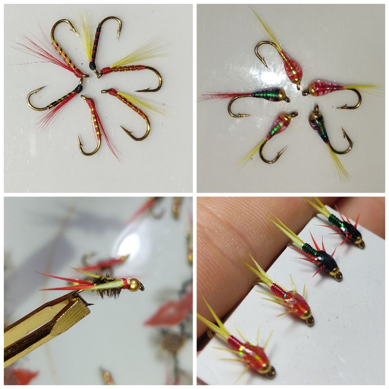 Mồi fly bọ câu cá suối.cá mương lưỡi câu size 16#