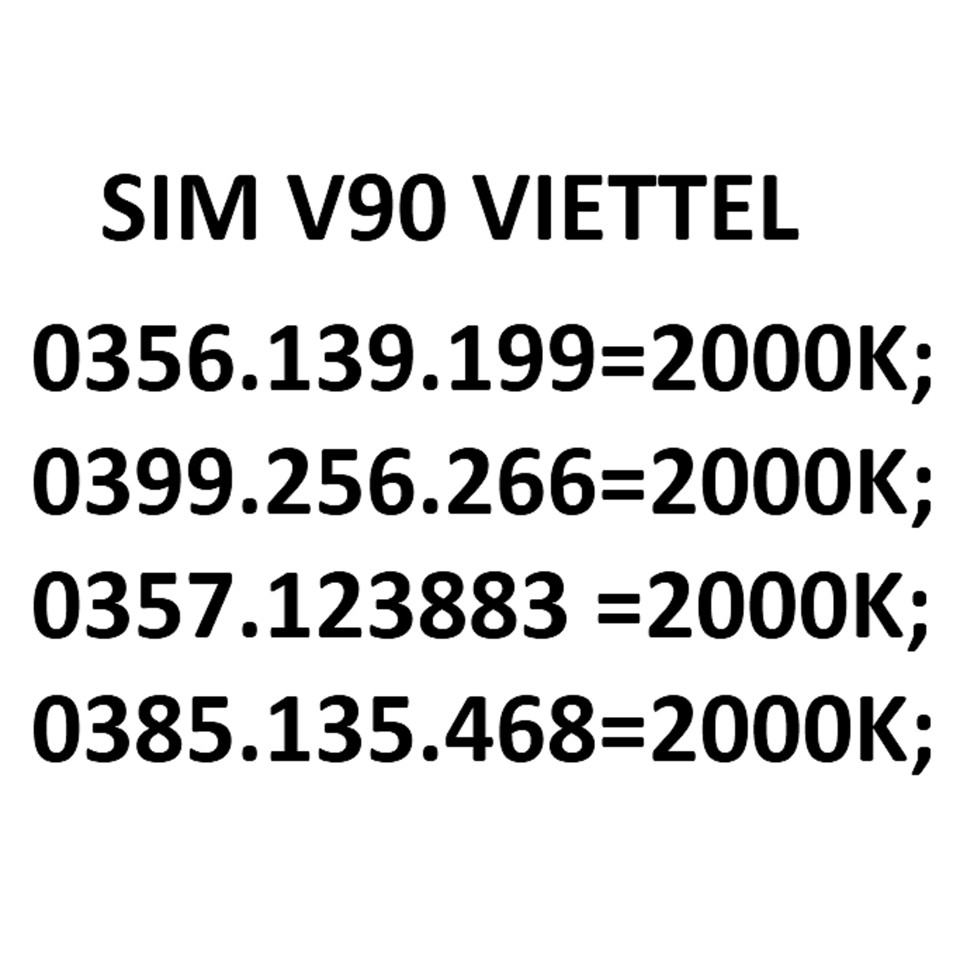 Sim đẹp 10 số viettel V90 ZX526