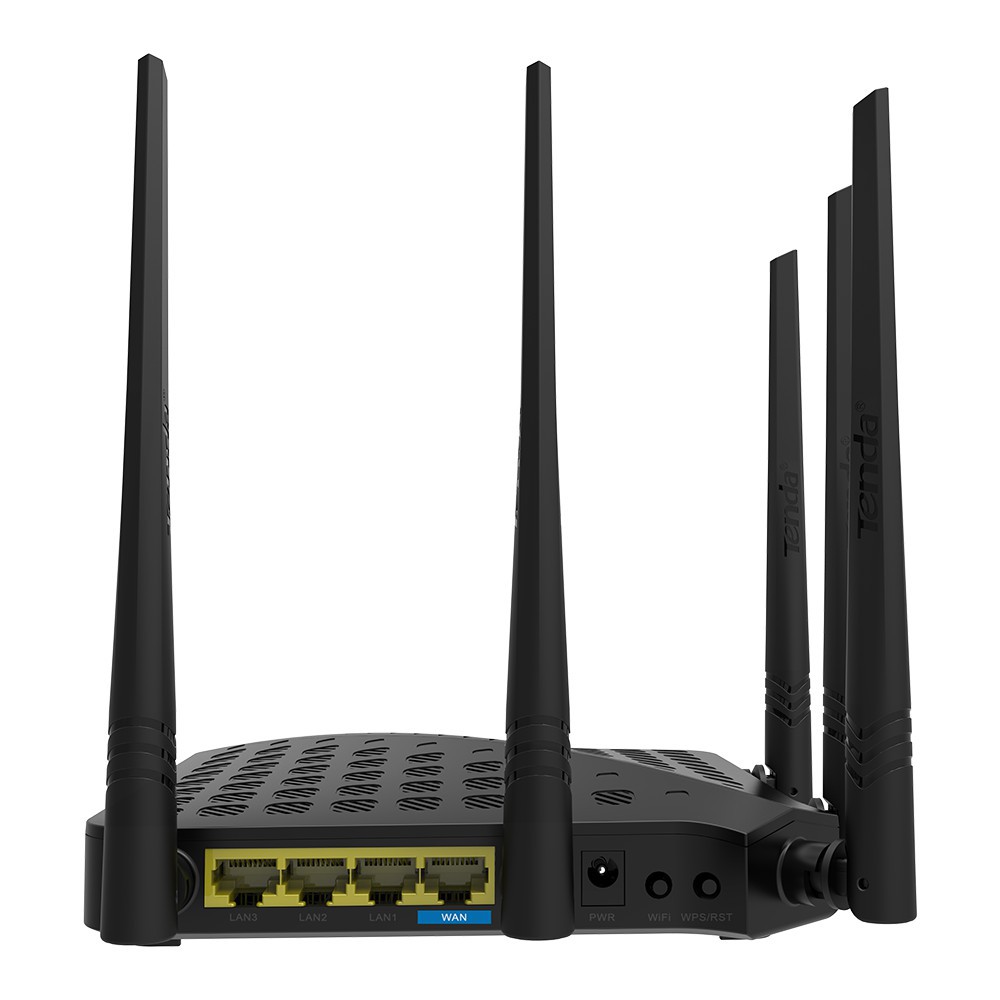 Bộ phát WIFI router Tenda FH1202 5 râu chất lượng cao, chuẩn AC 1200 băng tần kép (Bộ định tuyến không dây) (English)