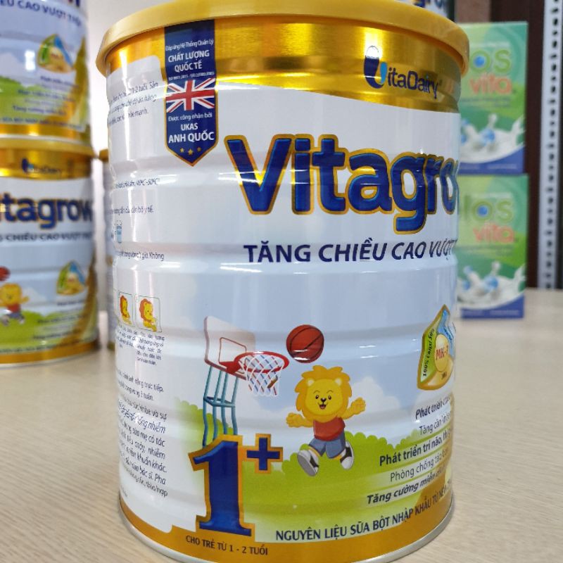 Sữa Vitagrow 1+ 900G Tăng Chiều Cao (từ 1-2 tuổi) Date 2023