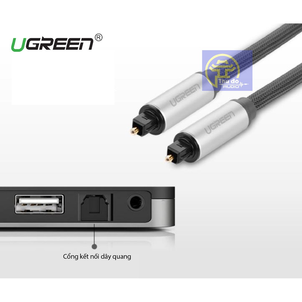 Dây audio quang  đầu nhôm cao cấp chính hãng UGREEN AV108