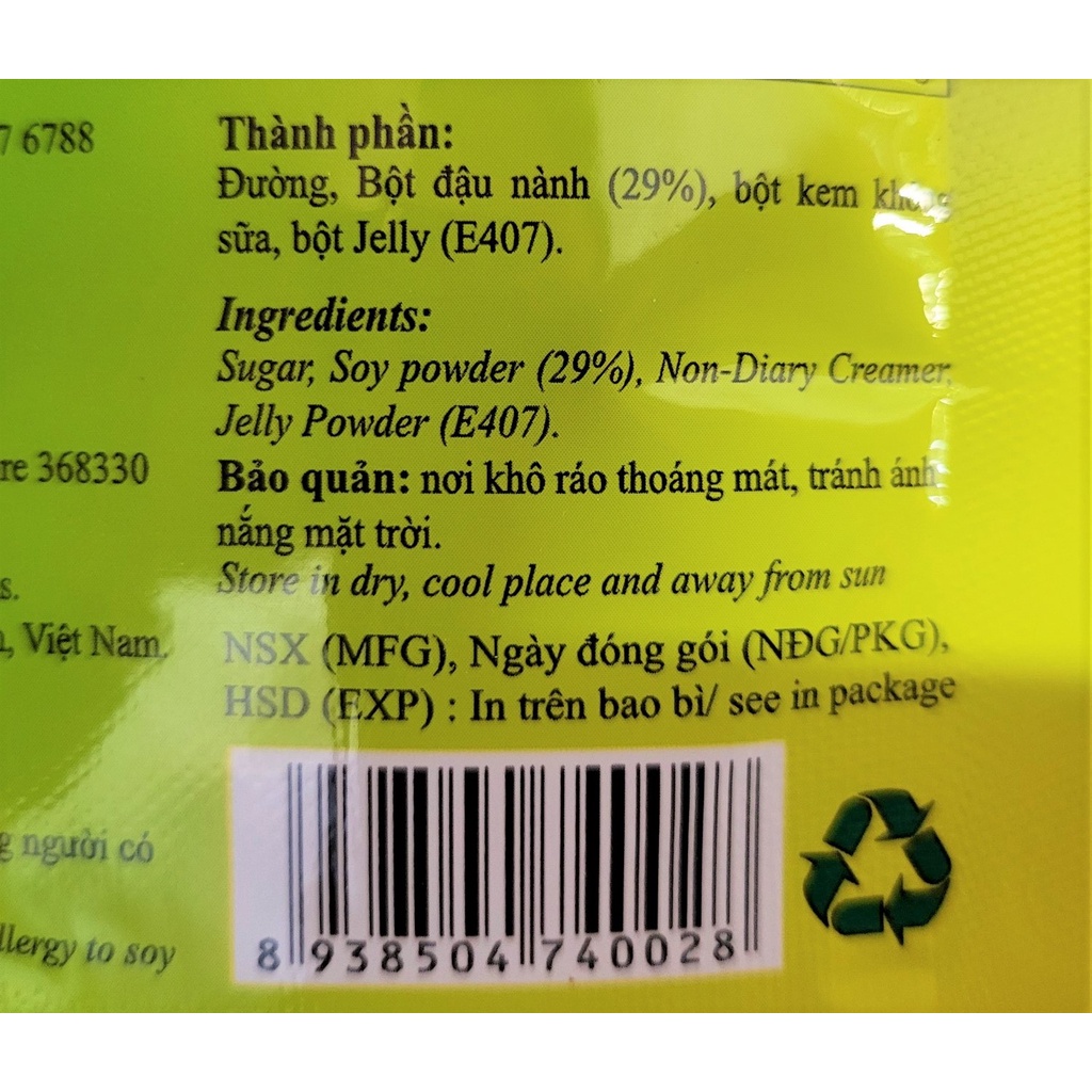 [Túi 90g] BỘT TÀU HỦ (TÀU PHỚ) [Singapore] THIÊN Ý Soya Pudding Mixed