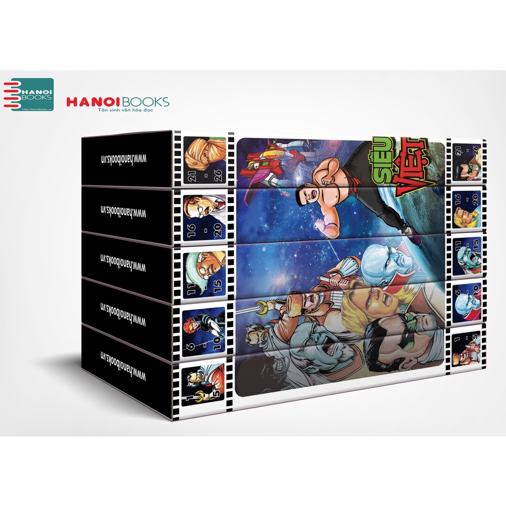 Sách: Siêu Nhân Việt Nam-Combo gồm 5 Boxset 1-2-3-4-5