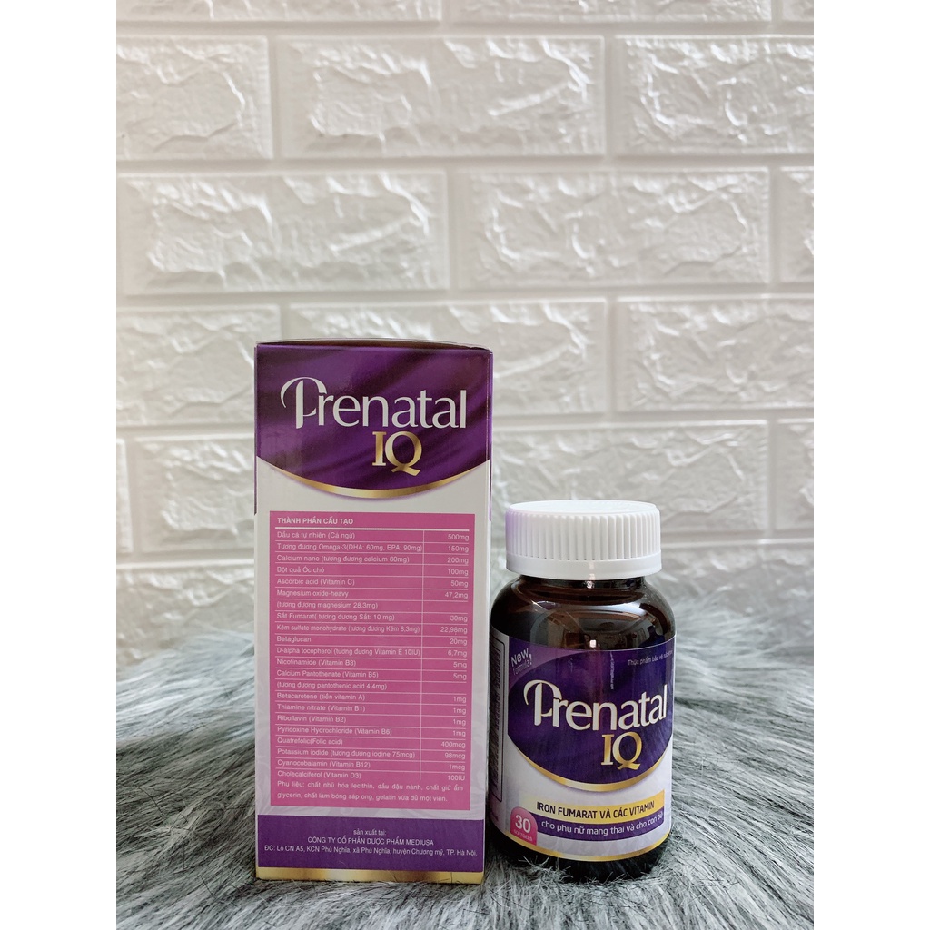 Viên bổ bầu Prenatal IQ bổ sung sắt và vitamin cho bà bầu