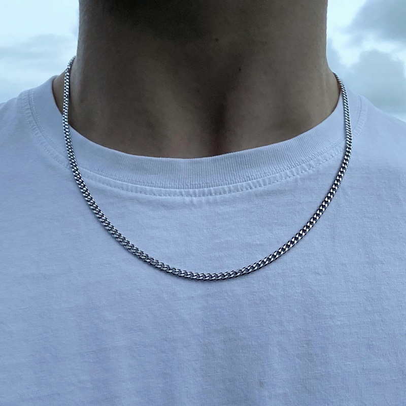 Dây Chuyền Nam Nữ Sợi Xích Mảnh Bằng Thép Titan 3MM - Vòng Cổ Unisex Không Gỉ Phong Cách Đường Phố Hiphop