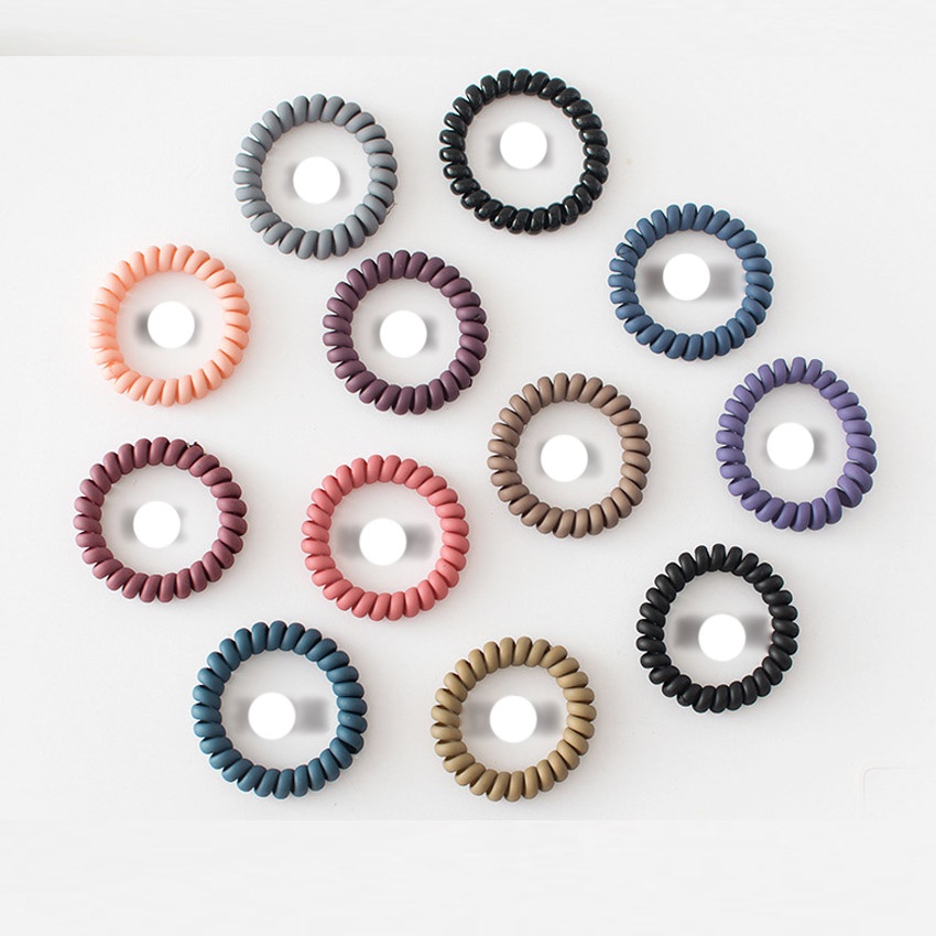 Dây buộc tóc nữ hình dây điện thoại - Set 5 dây cột tóc dễ thương, bền đẹp - NASI Store