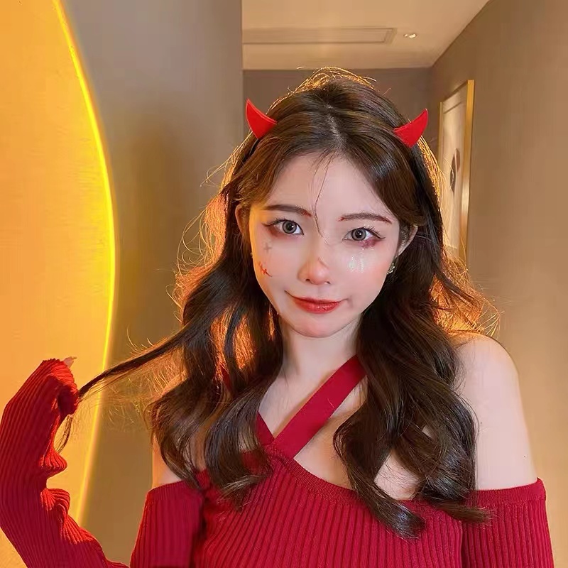 1 Băng Đô Cài Tóc Hình Nón Phù Thủy Hóa Trang Halloween