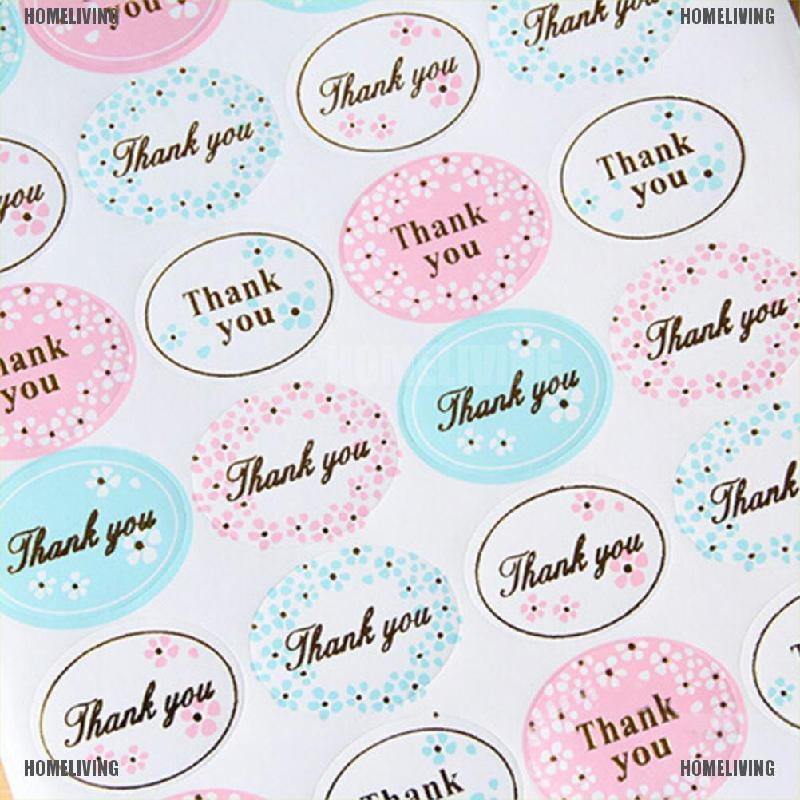 Bộ 24 Miếng Dán Hình Oval Màu Vàng In Chữ THANK YOU Độc Đáo Trang Trí Tiệc Cưới