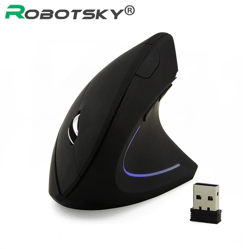 Chuột chơi game dáng đứng kết nối không dây chống mỏi tay 800/1200/1600 DPI dành cho Laptop PC | BigBuy360 - bigbuy360.vn