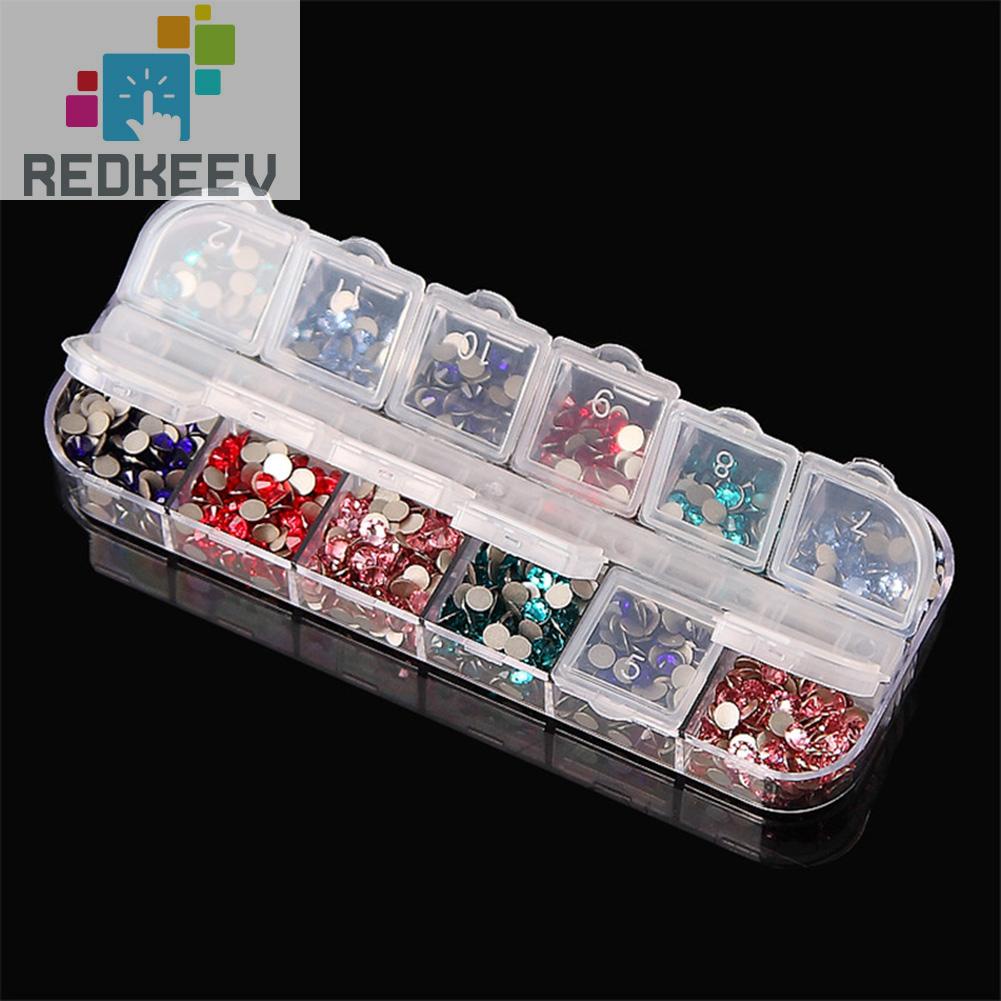 Hộp Đựng Đá Đính Tranh 12 Ngăn Tiện Dụng