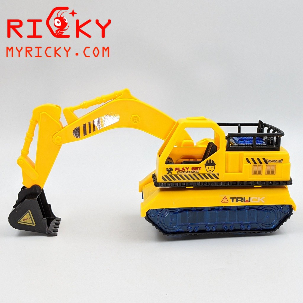 Xe múc công trình tự di chuyển - đèn nhạc vui nhộn