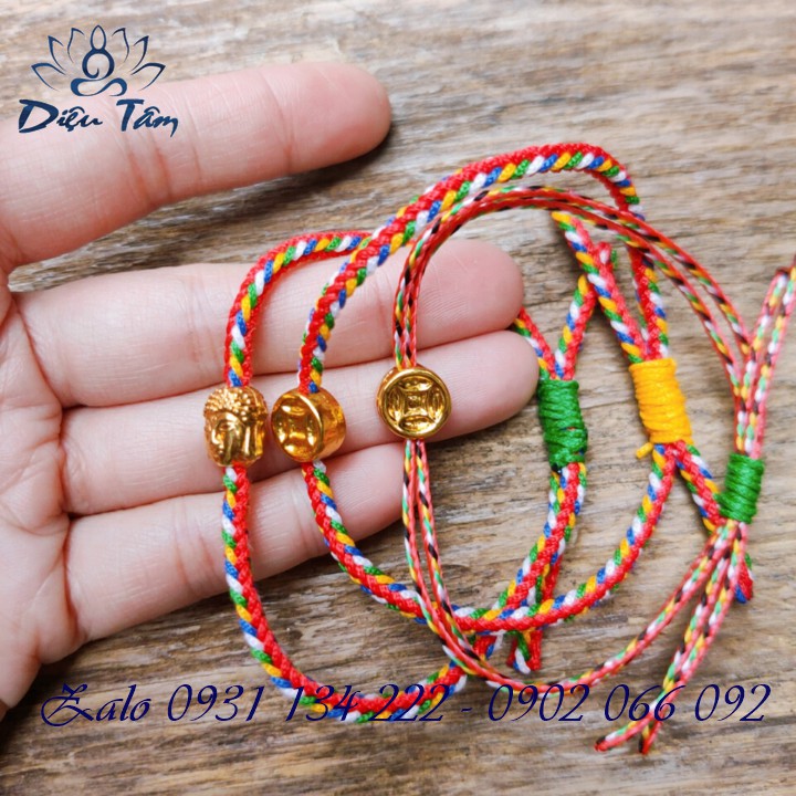 Vòng tay chỉ ngũ sắc thắt handmade