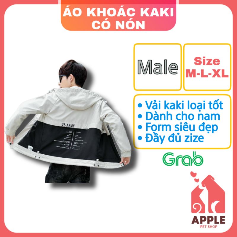 [ÁO KHOÁC KAKI] Áo khoác kaki có nón - Form siêu đẹp