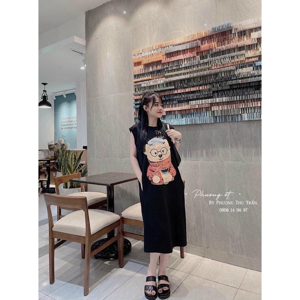 Váy suông Gấu đeo kính siêu xinh ( kèm ảnh thật, video ) | BigBuy360 - bigbuy360.vn