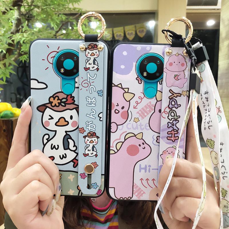 Ốp điện thoại TPU mềm in hình hoạt hình dễ thương nhiều màu sắc cho Nokia 3.4