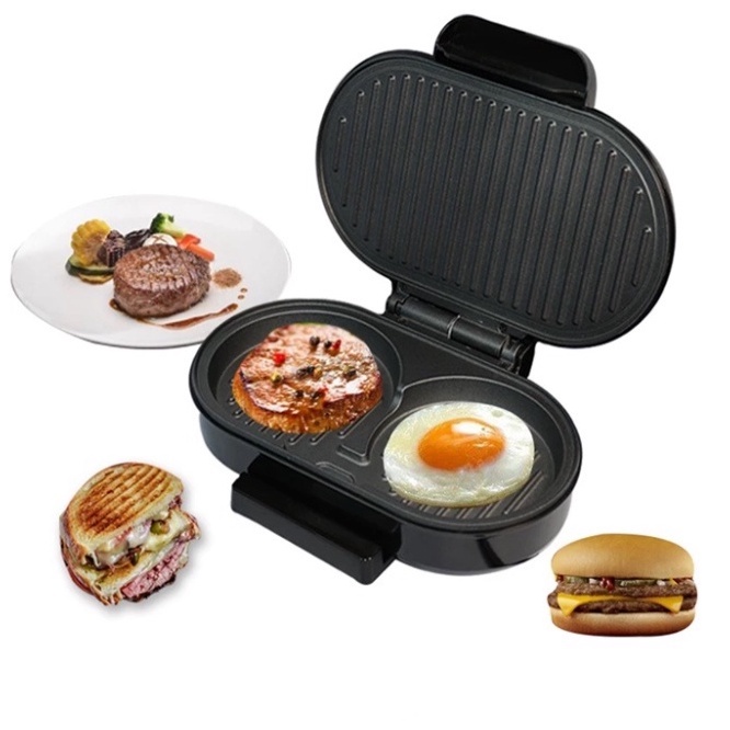 Máy Ép Hamburger 3 Trong 1, Máy Kẹp Bánh Mì Nhồi Thịt