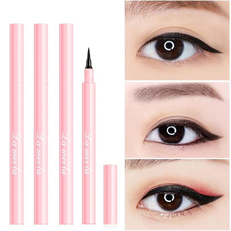 Bút Kẻ Mắt Dạng Lỏng Màu Đen Nhanh Khô Chống Thấm Nước Mịn Mượt Lâu Trôi Cho Nữ