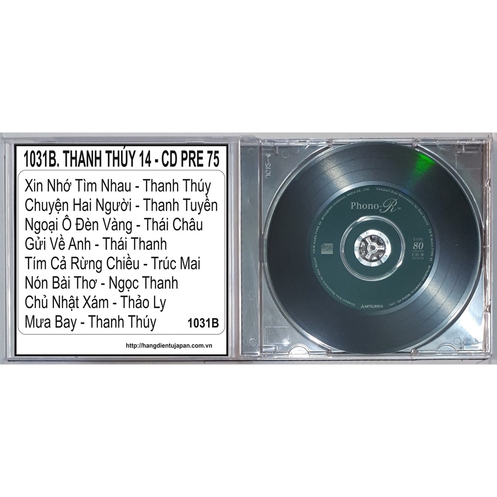 BỘ 4 CD THANH THÚY - CD PRE 75 ( 1030A - 1031B )