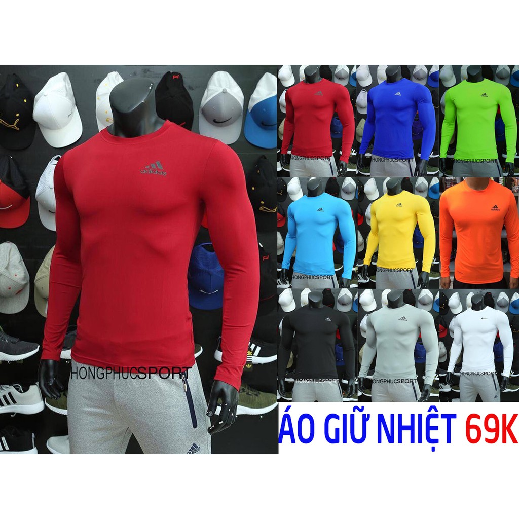 [Free ship từ 99k] Áo thun nam body giữ nhiệt dài tay cực đẹp đủ mầu