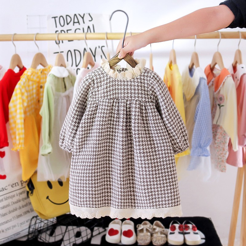 Đầm một mảnh thời trang mùa thu cho bé | BigBuy360 - bigbuy360.vn