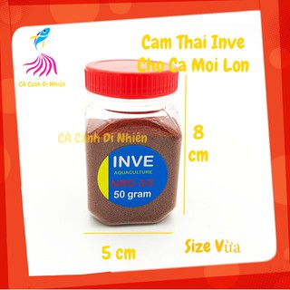 Cám Thái INVE NRD 3/5 hũ 50 gram Thức ăn cho cá 7 màu