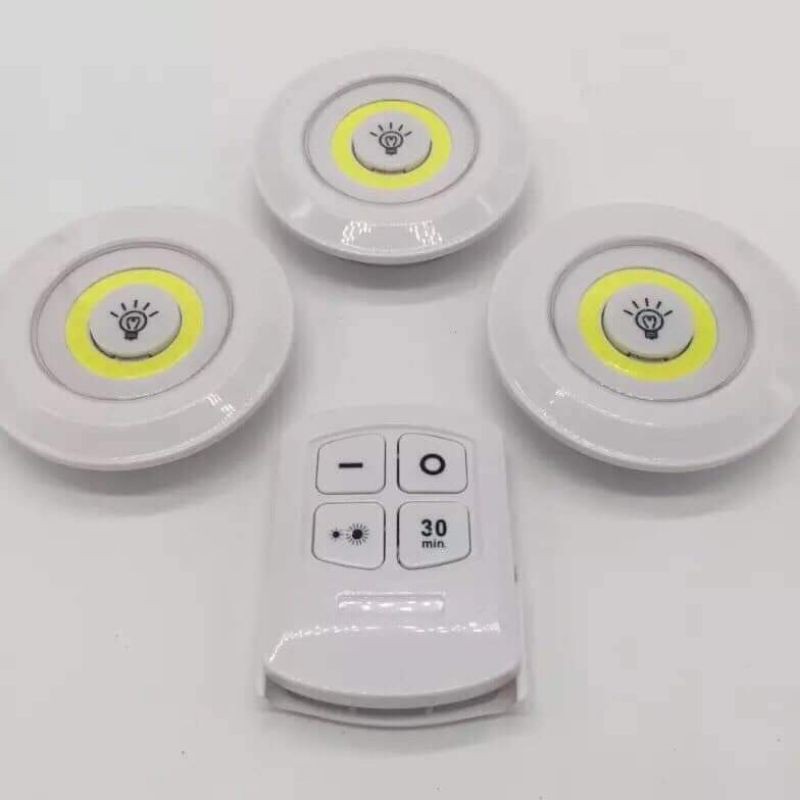 Bộ 3 đèn LED kèm remote điều khiển từ xa,có hẹn giờ trang trí phòng ngủ,tủ quần áo, hành lang, cầu thang _ Yoko Store