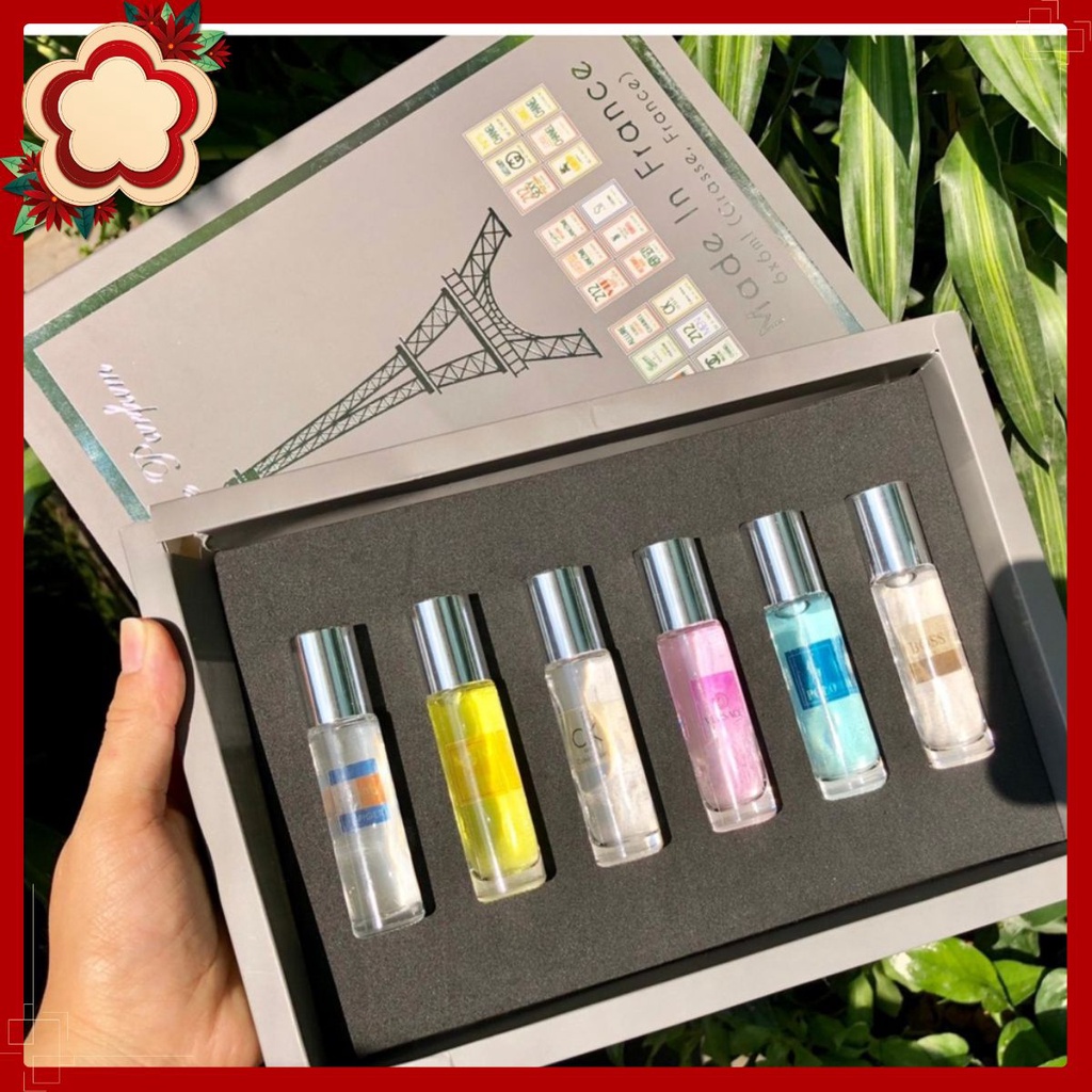 Quà tặng-Set 6 Chai Nước Hoa Phap Dạng Lăn - 20ml/chai