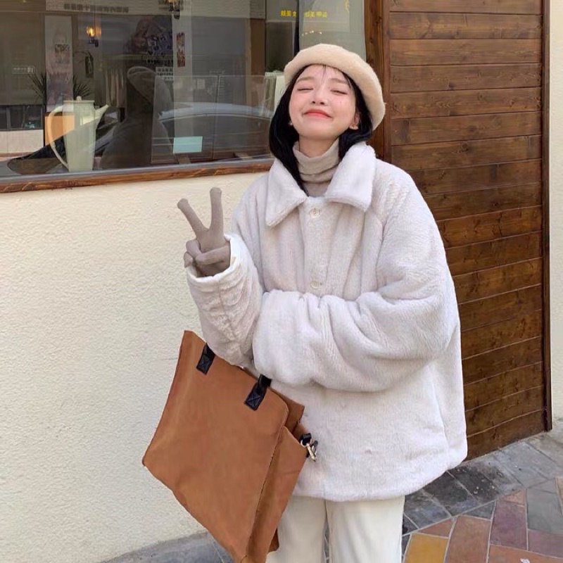 Áo Khoác Nữ 2 Mặt Phao và Lông như hình |kèm ảnh thật 100%|