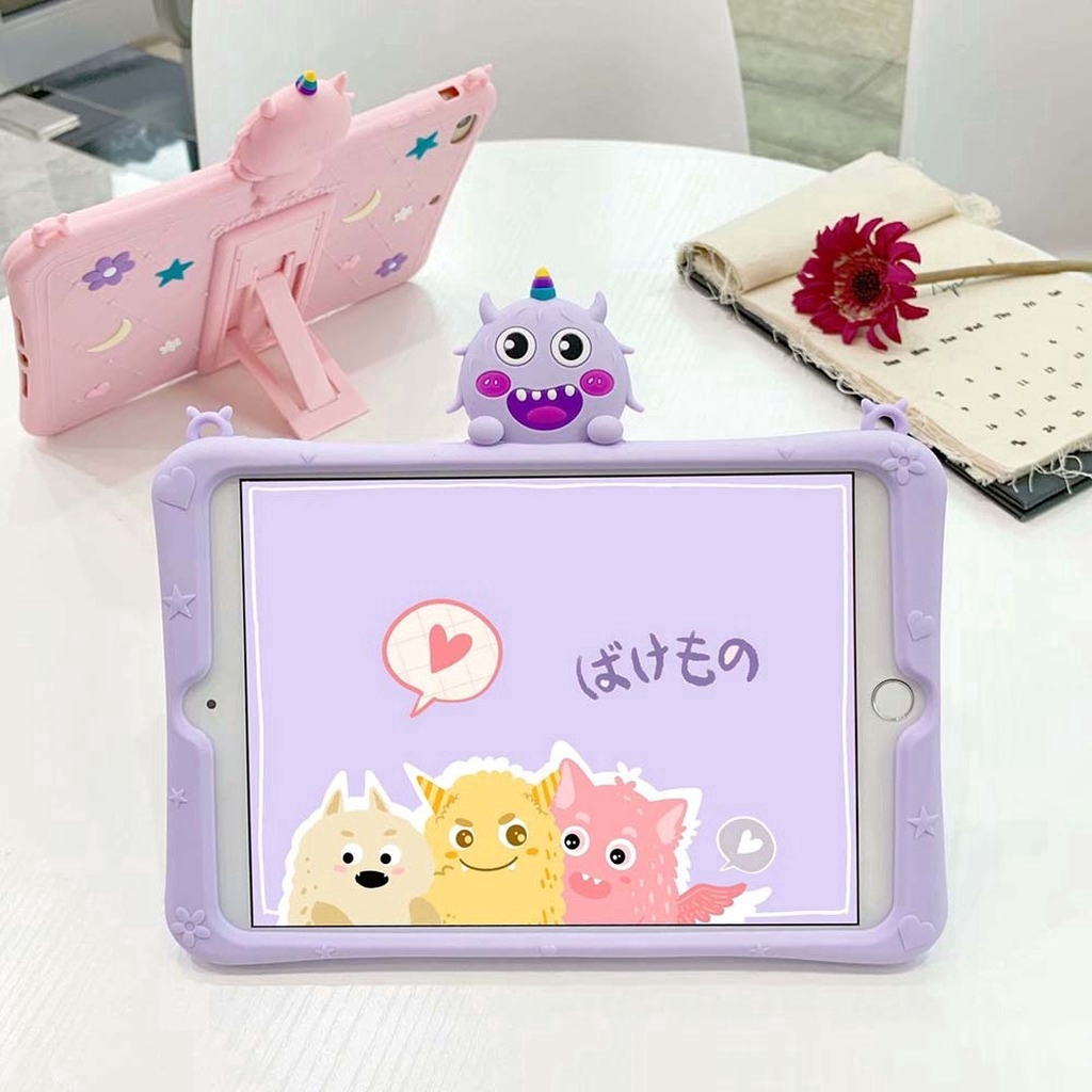 Only For Samsung Galaxy Tab A 8.0 inch 2019 SM-T290 SM-T295 SM-T297 T290 T295 T297 Tablet Monster Case Soft Silicone Shockproof Cover with Strap | BigBuy360 - bigbuy360.vn