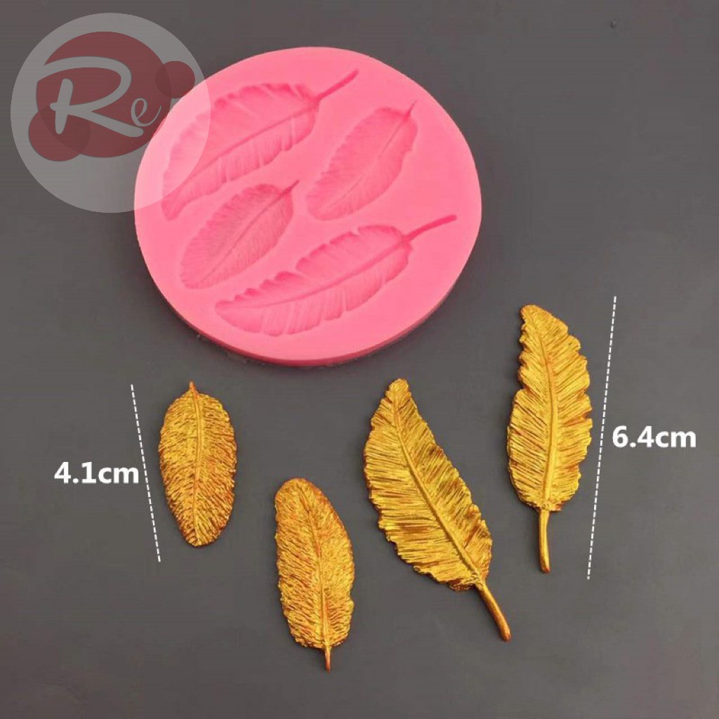 [SIÊU RẺ❤️] – Khuôn Silicon - Lông vũ - Trang trí bánh sinh nhật bánh kem