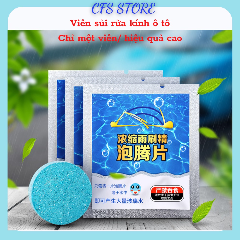 Viên nước rửa kính ô tô, chỉ 1 viên pha ra 4L nước rửa kính (giá 1 viên)