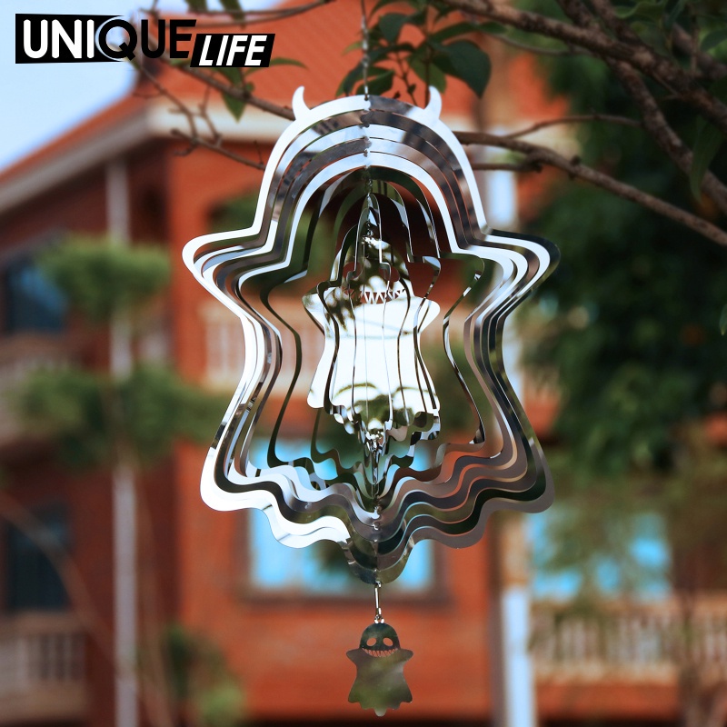 Ghost Wind Spinner Hanging Decoration Home Indoor Yard Living Room Ornament