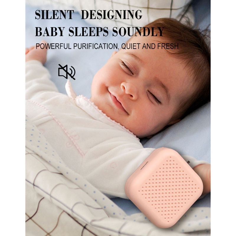 Máy Lọc Không Khí Khử Mùi Ion Âm Thiết Kế Nhỏ Gọn Tiện Dụng Cho Gia Đình