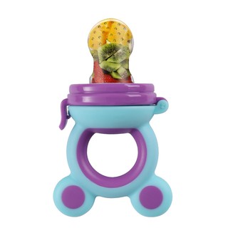 Túi nhai chống hóc - túi nhai ăn dặm silicon bản Hàn tai thỏ an toàn cho bé yêu - Ahimom