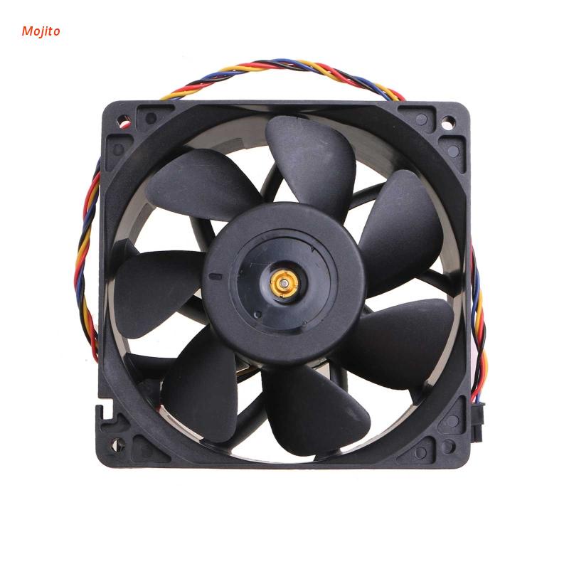 Quạt tản nhiệt Mojito 12cm DF1203812B2FN DC 12V 4.50A 120X120X38mm cho Avalon Miner