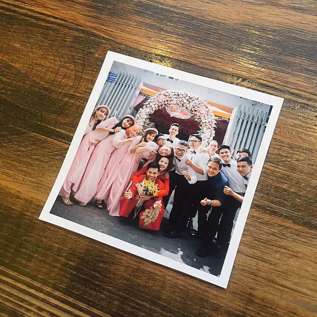 In ảnh Polaroid theo yêu cầu size 9x9 kiểu Instagram  - chất lượng cao - 4k /tấm