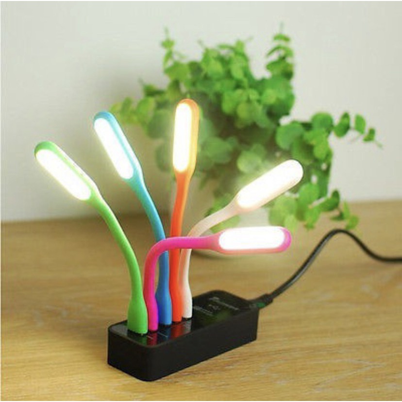 (Màu Ngẫu Nhiên) Đèn Led Mini Cắm Cổng USB Siêu Sáng, Có Thể Điều Chỉnh 360 Độ Dễ Dàng