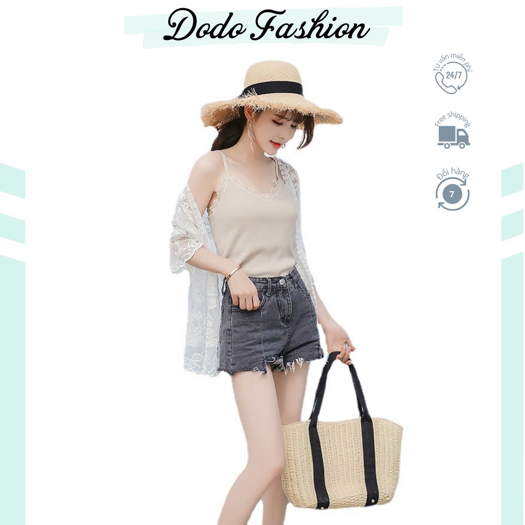 Áo choàng đi biển khoác ngoài đồ bơi nữ kín đáo_Dodo Fashion