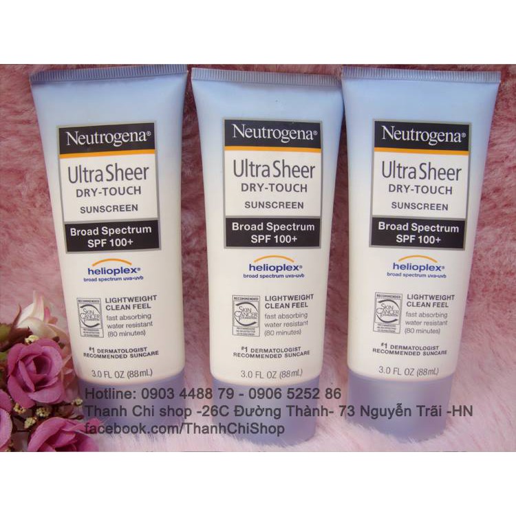 Kem chống nắng neutrogena spf 100+