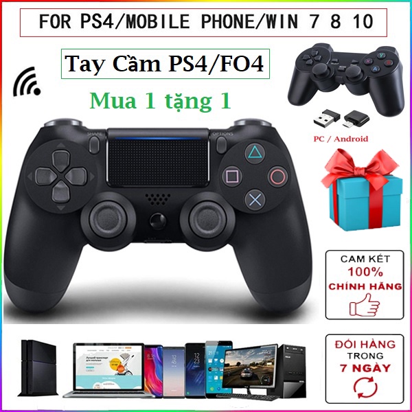🔥 Hà Nội 🔥 Tay Cầm Doubleshock 4 Không Dây Bluetooth Cho PC / Laptop / Điện Thoại Android / TV Android / TV Box