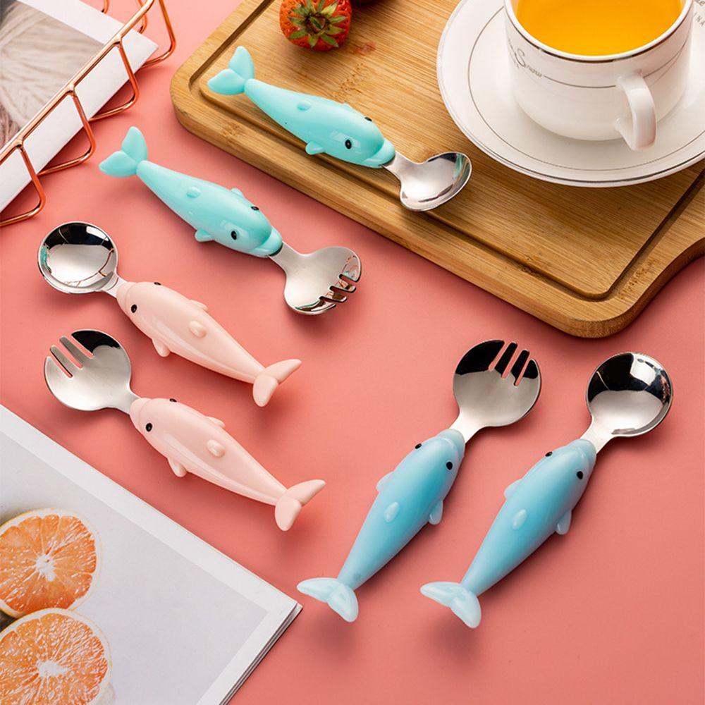 Bộ Dụng Cụ Ăn Bằng Thép Không Gỉ Cho Bé