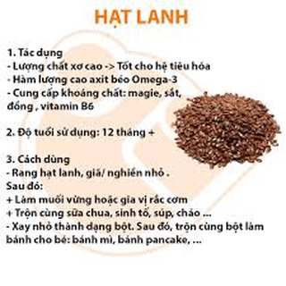 Bột hạt Lanh chuẩn Canada 500Gr
