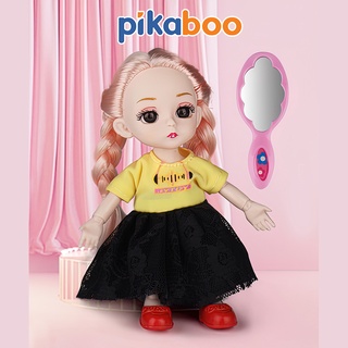 Đồ chơi búp bê công chúa barbie cho bé gái Pikaboo có khớp tay thumbnail