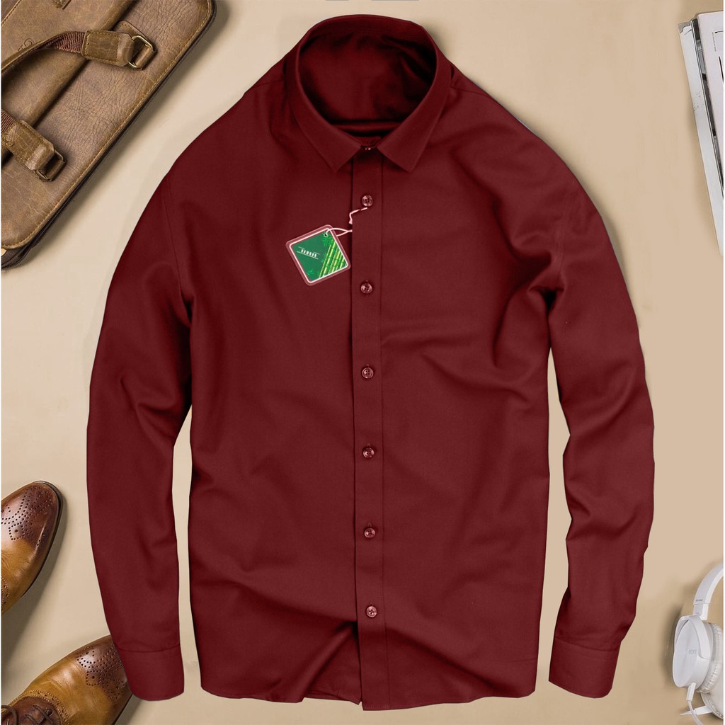 [GIẢM GIÁ 45%] - Áo SƠ MI nam dài tay cổ bẻ vải cotton lụa thái chống nhăn chống xù lịch lãm