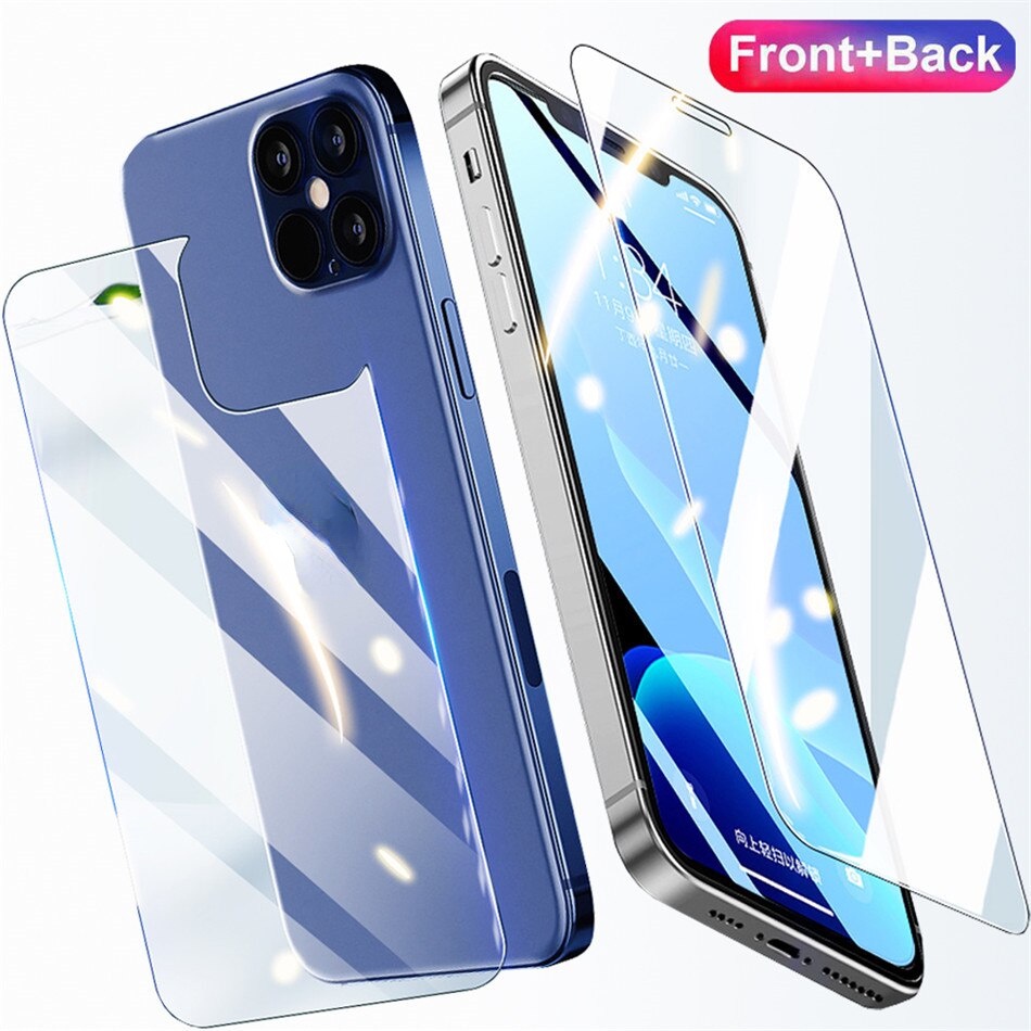 For iPhone 14 13 Pro Max Kính Cường Lực Bảo Vệ Mặt Trước Và Sau Điện Thoại Cho Iphone 14 Pro Max 7 Plus X Xs Max Xr 11 11 Pro Max 8 6s Plus 12 Pro Max 12 MIni 12 Pro