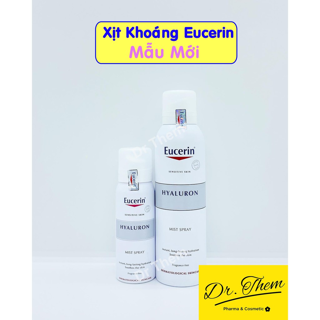 ✅[CHÍNH HÃNG] Xịt Khoáng Eucerin Hyaluron Mist Spray - Dưỡng Ẩm Cho Da Nhạy Cảm Ngăn Ngừa Lão Hóa 50ml - 150ml