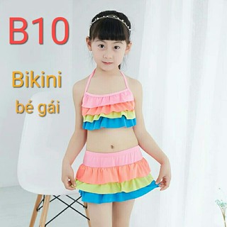 Freeship 99k TQ_Set bộ bikini bé gái Mã số :B10