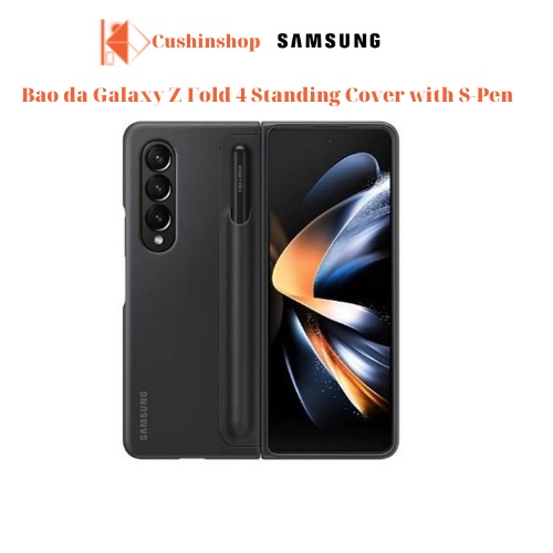 Bao da Samsung Galaxy Z Fold4 Flip Cover kèm bút S-Pen - Hàng chính hãng
