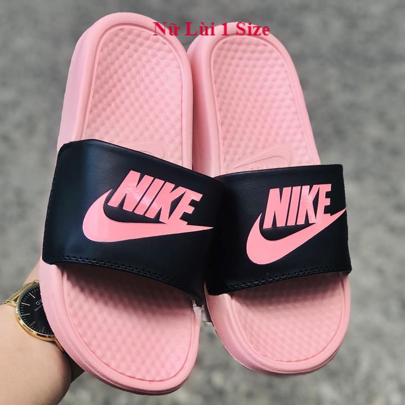 Dép unisex 𝐍𝐈𝐊𝐄 ❤️FREESHIP + Hộp❤️ dép quai ngang thể thao nam nữ mk in 𝐍𝐈𝐊𝐄-𝐁𝐚𝐧𝐚𝐬𝐬𝐢,hồng-quai-đen
